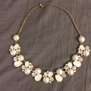 Beautiful white statement necklace